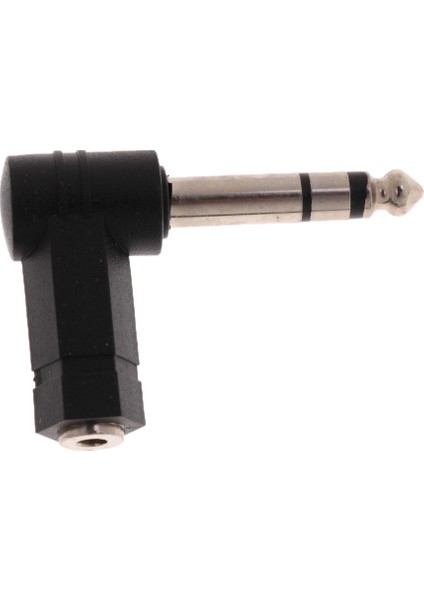 6.35MM Erkek Fiş 3.5mm Kadın Mic Kulaklık Ses Dirsekleri Konektörü (Yurt Dışından)