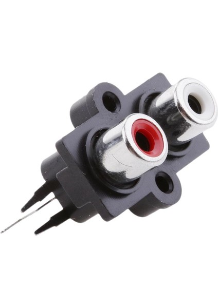 10 Adet Pcb Kurulu 2 Rca Kadın Pin Ses Video Av Soket Konnektörü (Yurt Dışından)