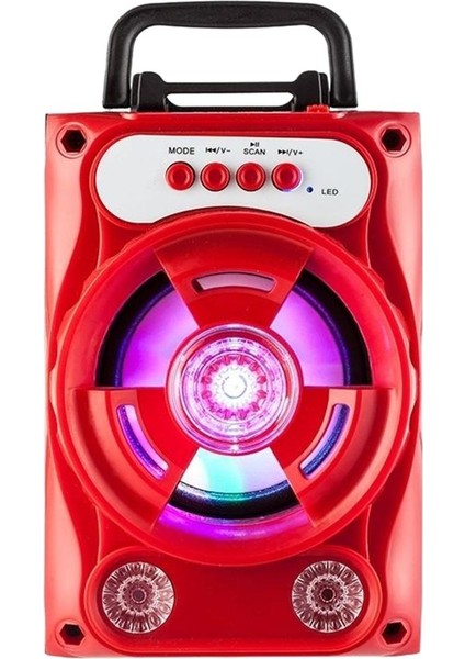 Kablosuz Bluetooth Hoparlör Tf Kart U Disk Subwoofer Hafif Taşınabilir Siyah(Yurt Dışından)