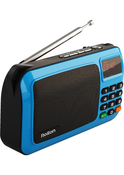 Taşınabilir USB Fm Radyo Acil Fener Arkadaş Mavi Için Yaratıcı Hediye (Yurt Dışından)