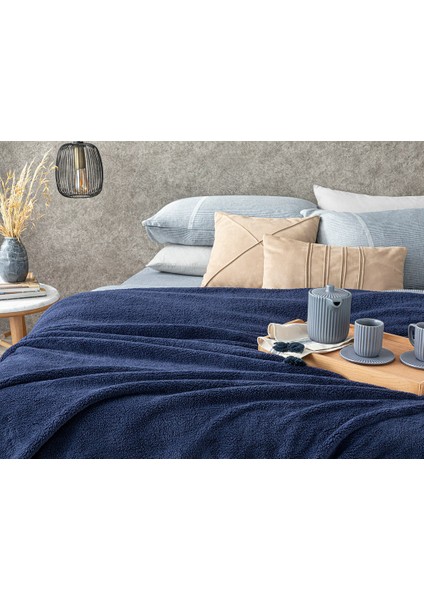 Softy Wellsoft Tek Kişilik Battaniye 150 x 200 cm Gece Mavisi fiyatları