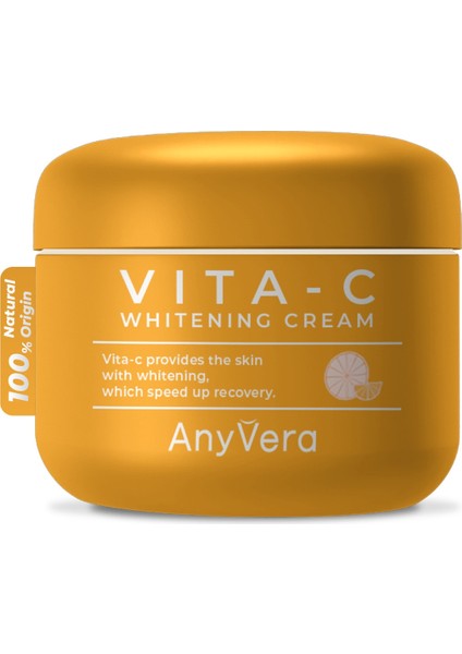 Anyvera C Vitamini Içerikli Leke Karşıtı Vita-C Whitening Krem Hızlı Etki Kore Beauty