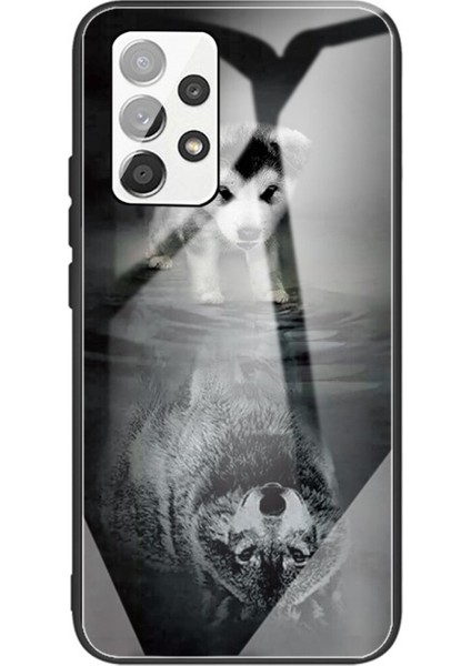 Galaxy A52 4g / 5g / A52S 5g Için Desenli Baskılı Temperli Cam + Tpu Telefon Kılıfı (Yurt Dışından)