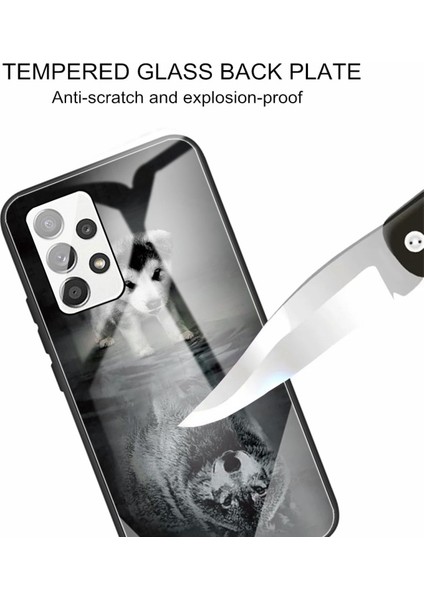 Galaxy A52 4g / 5g / A52S 5g Için Desenli Baskılı Temperli Cam + Tpu Telefon Kılıfı (Yurt Dışından) modelleri