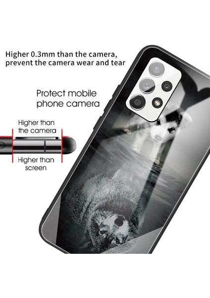 Galaxy A52 4g / 5g / A52S 5g Için Desenli Baskılı Temperli Cam + Tpu Telefon Kılıfı (Yurt Dışından) fırsatları