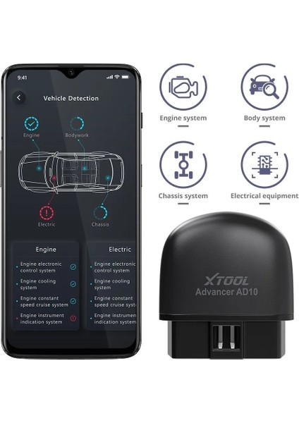 Oto Bluetooth Xtool Için Tarayıcı - Siyah (Yurt Dışından) modelleri