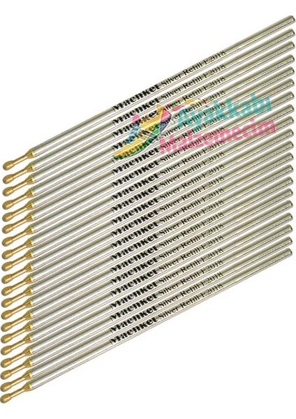 Deri Kalemi Silver Pen 12 cm 20 Adet