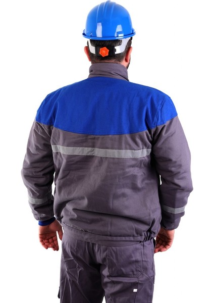 Eser - 7-7 Gabardin Içi Polarlı Robalı Mont - Mavi,gri L