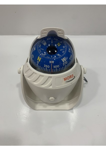 Pusula Işıklı Beyaz Boy:14 cm Tekne Yat