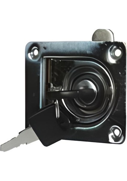 Gömme Kulp Yaylı Kilitli 58X68MM Cr-Ni