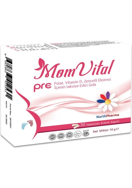 Momvital Pre 30 Vejeteryan Enterik Kapsül