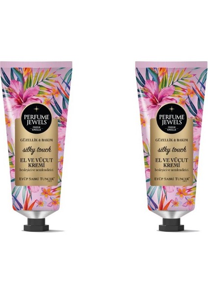 Pj El ve Vücut Kremi Sılky Touch 50 ml Tüp 2'li