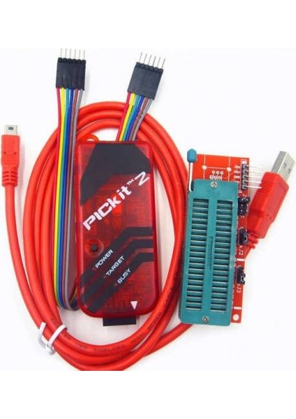 Pickit2 Pic Programlama Kartı ve Dip Adaptör