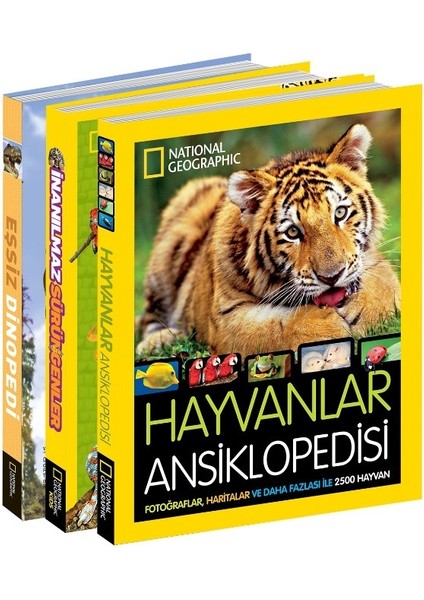National Geographic Kids Hayvanlar Ansiklopedi Seti 3 Kitap Takım