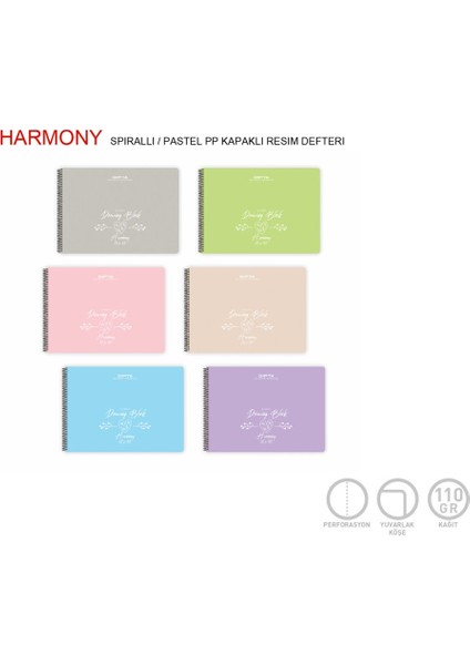 4160 Harmony 30 Yaprak Resim Defteri 35 x 50 cm fiyatları