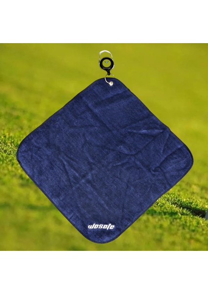 12X12 '' Mikrofiber Golf Havlu Ter-Emici Silme Bezi Spor Koyu Mavi(Yurt Dışından)