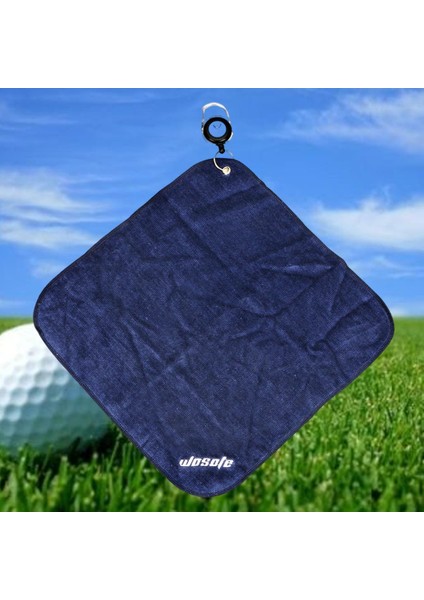 12X12 '' Mikrofiber Golf Havlu Ter-Emici Silme Bezi Spor Koyu Mavi(Yurt Dışından)