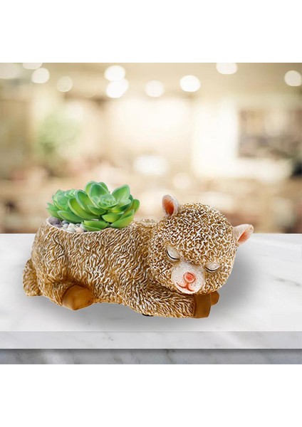 Karikatür Unicorn Alpaca Etli Saksı Yaratıcı Masa Dekoru Saksılar 15.5x8.5x8.5 cm (Yurt Dışından) fiyatları