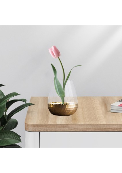 Minimalist Çiçek Cam Vazo Galvanik Düğün Tesisi Ev Dekorasyon Kısa B (Yurt Dışından) modelleri