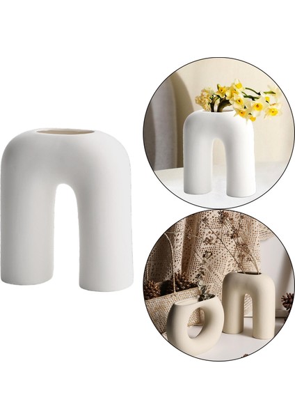 Modern Geometrik Seramik Kuru Çiçek Vazo Ev Dekorasyon Çiçek Düzenlemesi 15X18CM (Yurt Dışından) fırsatları