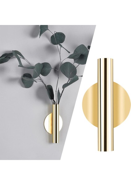 Ev Duvar Asılı Bitki Çiçek Vazo Tüp Oturma Odası Ekici Tutucu Dıy Altın (Yurt Dışından) fırsatları