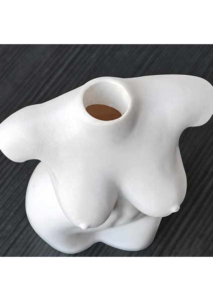 Reçine Kadın Vücut Vazo Reçine Bitkiler Pot Kadın Heykeller Süs Dekor Sarı (Yurt Dışından) indirimleri