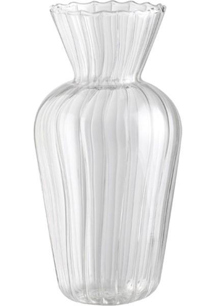 Cam Çiçek Vazo Temizle Çiçek Konteyner Taze Kesim ve Kurutulmuş Çiçek Vazo 5X15 cm (Yurt Dışından)