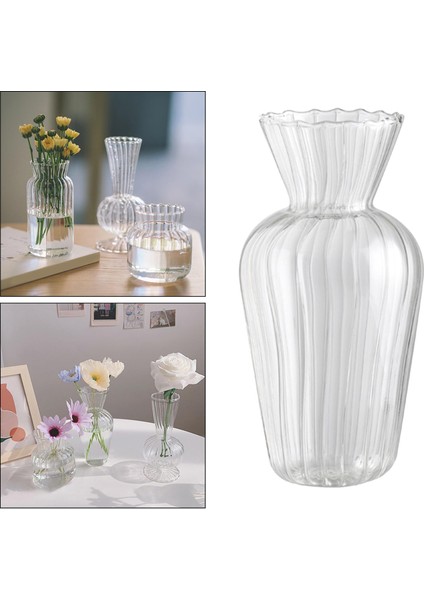 Cam Çiçek Vazo Temizle Çiçek Konteyner Taze Kesim ve Kurutulmuş Çiçek Vazo 5X15 cm (Yurt Dışından) fiyatları