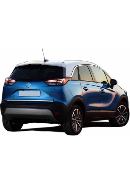 Opel Crossland X Formlu Krom Bagaj Alt Çıta 2017-2021 Arası Paslanmaz Çelik