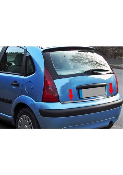 Citroen C3 Formlu Krom Bagaj Alt Çıta 2002-2009 Arası