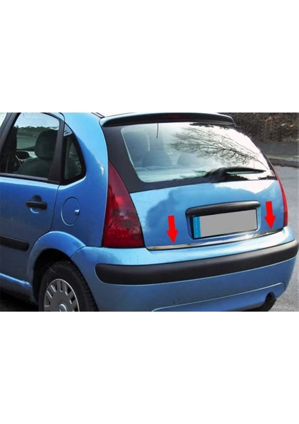 A&G Tuning Citroen C3 Formlu Krom Bagaj Alt Çıta 2002-2009 Arası