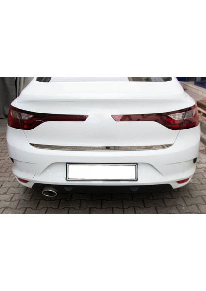 Renault Megane 4 Sedan Krom Bagaj Alt Çıta Formlu 2016 ve Sonrası Paslanmaz Çelik