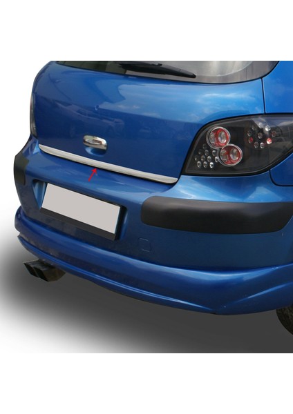 Peugeot 307 Krom Bagaj Alt Çıta Formlu 2001 Üzeri Paslanmaz Çelik