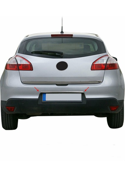 Renault Megane 3 Hb Krom Bagaj Alt Çıta Formlu 2010 Üzeri Paslanmaz Çelik