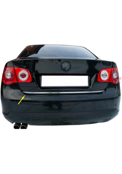 Volkswagen Jetta Krom Bagaj Alt Çıta Formlu 2006-2011 Paslanmaz Çelik