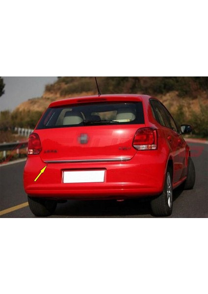 Volkswagen Polo 6r Krom Bagaj Alt Çıta Formlu 2009 2017 Paslanmaz Çelik