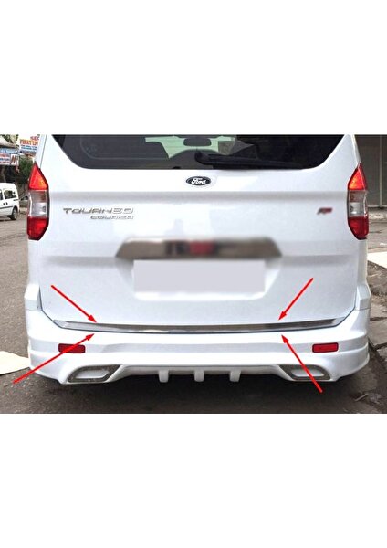 A&G Tuning Ford Tourneo Courier Krom Bagaj Alt Çıta Formlu Paslanmaz Çelik