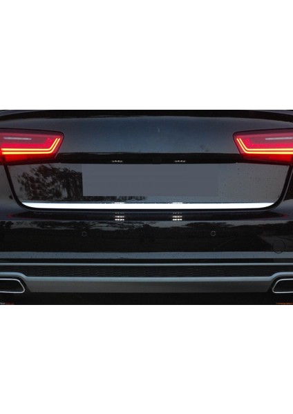 Audi A6 Krom Bagaj Alt Çıta Formlu 2011-2017 Arası Paslanmaz Çelik