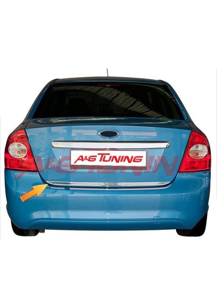 Ford Focus 2 Sedan Krom Bagaj Alt Çıta Formlu 2005-2011 Paslanmaz Çelik