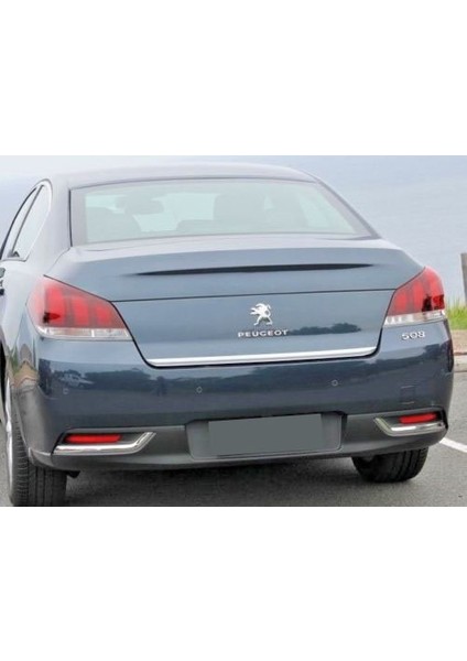 Peugeot 508 Krom Bagaj Alt Çıta Formlu 2010 Üzeri Paslanmaz Çelik