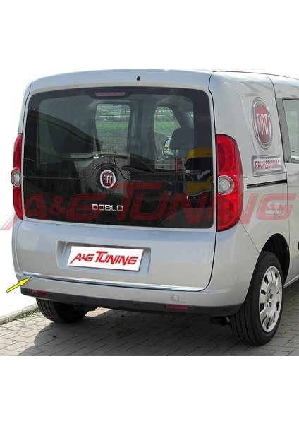 Fiat Doblo Krom Bagaj Alt Çıta Formlu 2015 Üzeri Paslanmaz Çelik