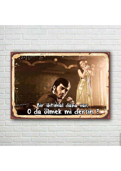 Ezel Dayı Retro Ahşap Poster