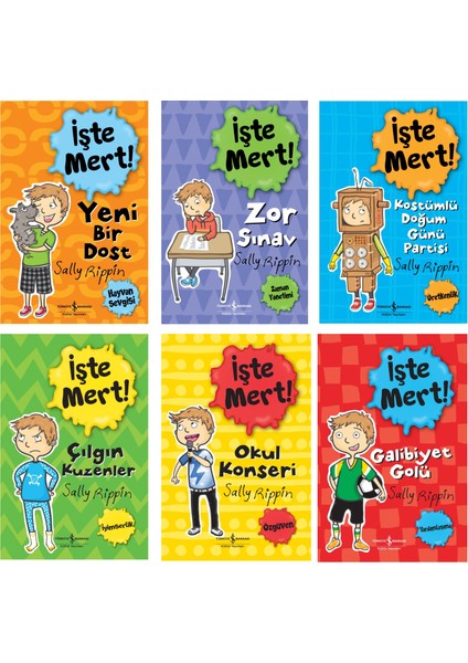 Yeni Bir Dost - Zor Sınav - Kostümlü Doğum Günü Partisi - Çılgın Kuzenler - Okul Konseri, - Galibiyet Golü 6 Kitap Set