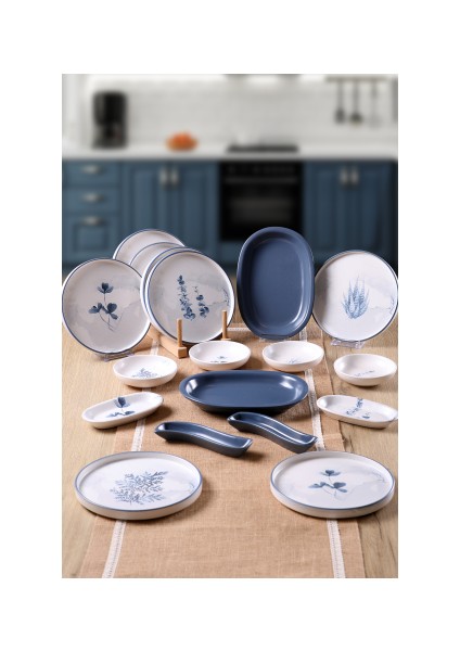 8 Kişilik Blue Magic 18 Parça Kahvaltı Takımı