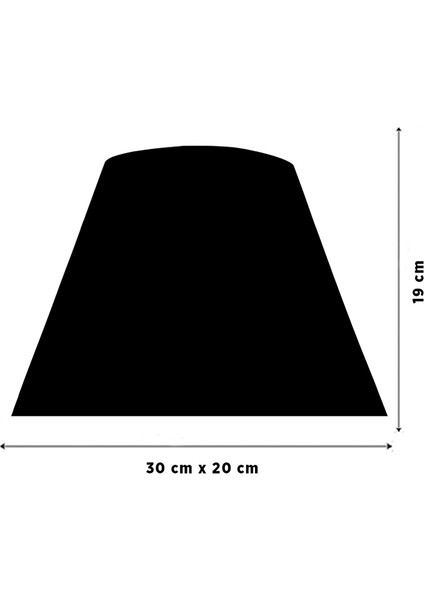 Viscose Koni Abajur Başlığı