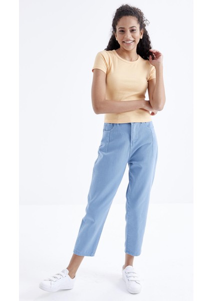 Kavun Içi Basic Kısa Kol O Yaka Kadın T-Shirt - 97202