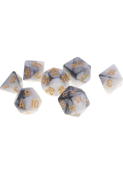 42 Adet Iki Renkler Rpg Mtg Oyunları Için Polyhedral Zar # 1 (Yurt Dışından)