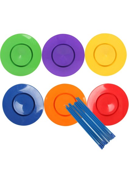 12 Takım Klasik Iplik Plakaları Sticks Set Denge Oyuncak Performans Sahne (Yurt Dışından)