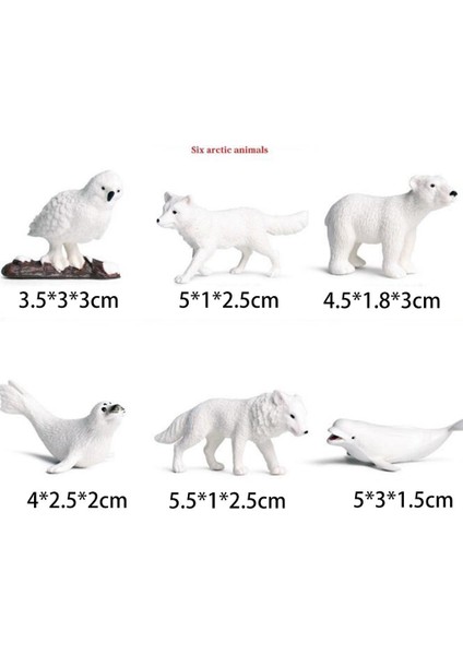 2 Takım Minyatürleri Peri Bahçe Dekor Arctic Hayvan Modeli Beyaz Balina Dıy Craft (Yurt Dışından) fiyatları