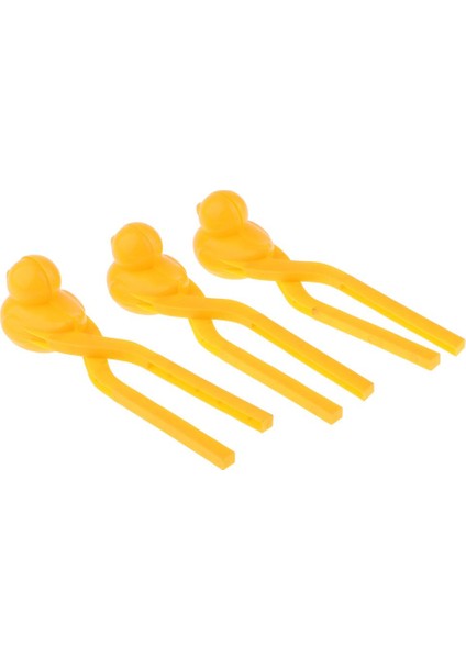 3in1 Kartopu Klip Top Makinesi Kar Kalıp Aracı Çocuk Kartopu Plaj Sarı (Yurt Dışından)